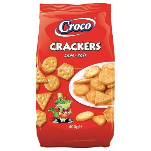 Croco kréker sós 400g   