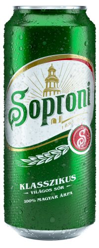 Sör Soproni dobozos 0,5 l