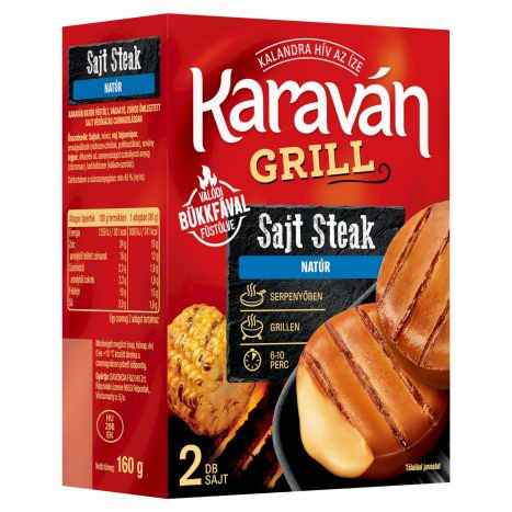 Karaván Grillsajt natúr 160g