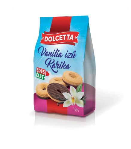 Dolcetta mini vanília ízű karika 160g