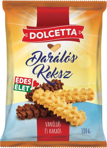 Dolcetta darálós keksz vaníliás és kakaós 180g