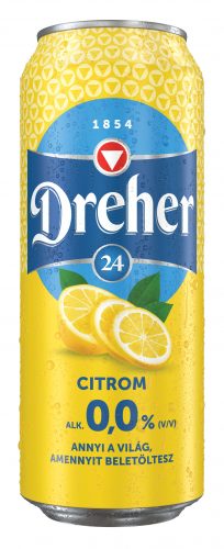 Sör Dreher 24 Citrom 0% 0,5l