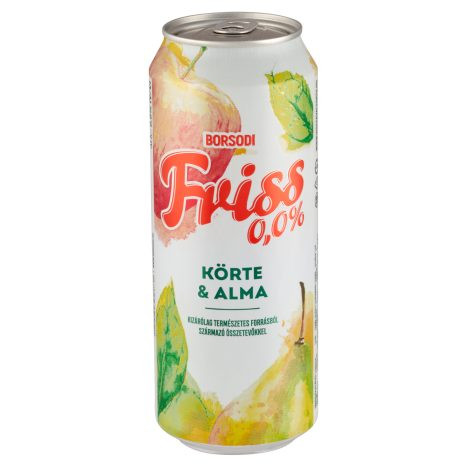 Sör Borsodi Friss 0,0% körte-alma 0,5l