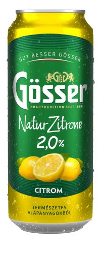 Sör Gösser Natur Zitrone 2% 0,5l