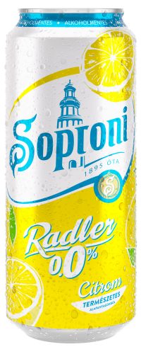 Sör Soproni Radler Citrom 0% 0,5l