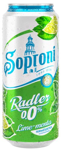 Sör Soproni Radler Lime-Menta 0% 0,5l