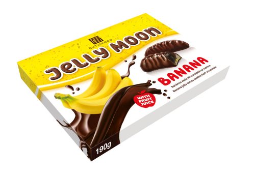 GutiChoco "Jelly Moon" Banános zselé étcsokiba mártva gyümölcslével 190g